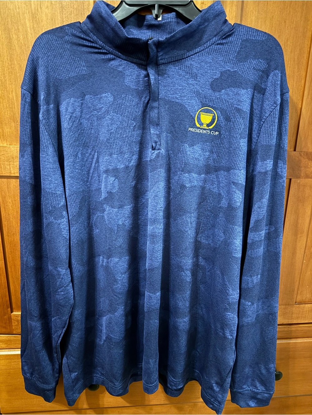 Under Armour Golf Presidents Cup 1/4 Zip Pullover - Men's 2XL Navy Camo